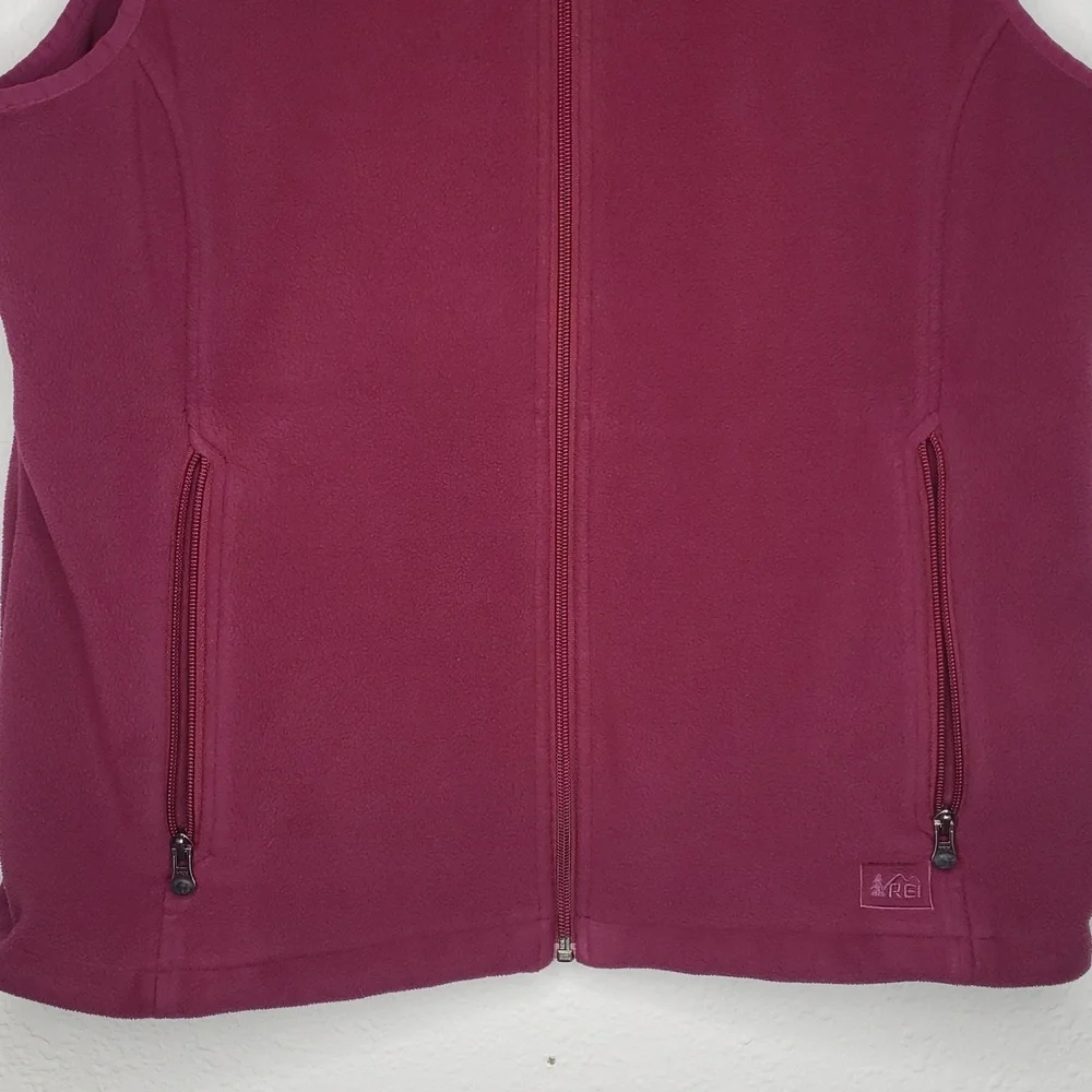 REI Womens Polartec Classic Fleece Sweater Vest Size XL Outdoor Gorpcore Logo